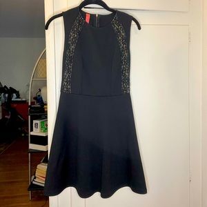 Black Cocktail Dress w Lace Detail